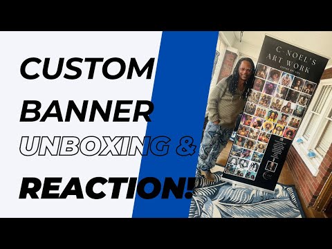 Unboxing & Reaction | Custom Business Banner | VistaPrint Review [Video]