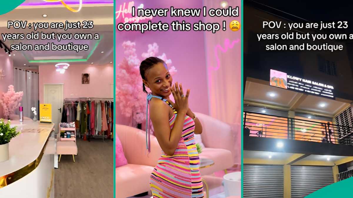 Young Lady Becomes Owner of Luxury Salon and Boutique at 23, Flaunts Beautiful Interior [Video]