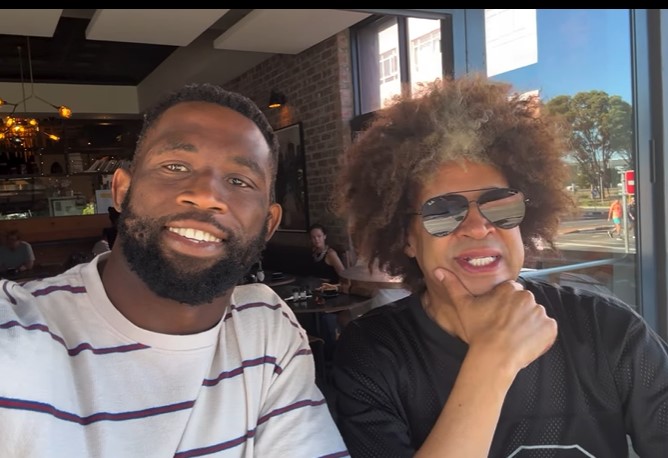 Watch funny video of Siya Kolisi marketing Marc