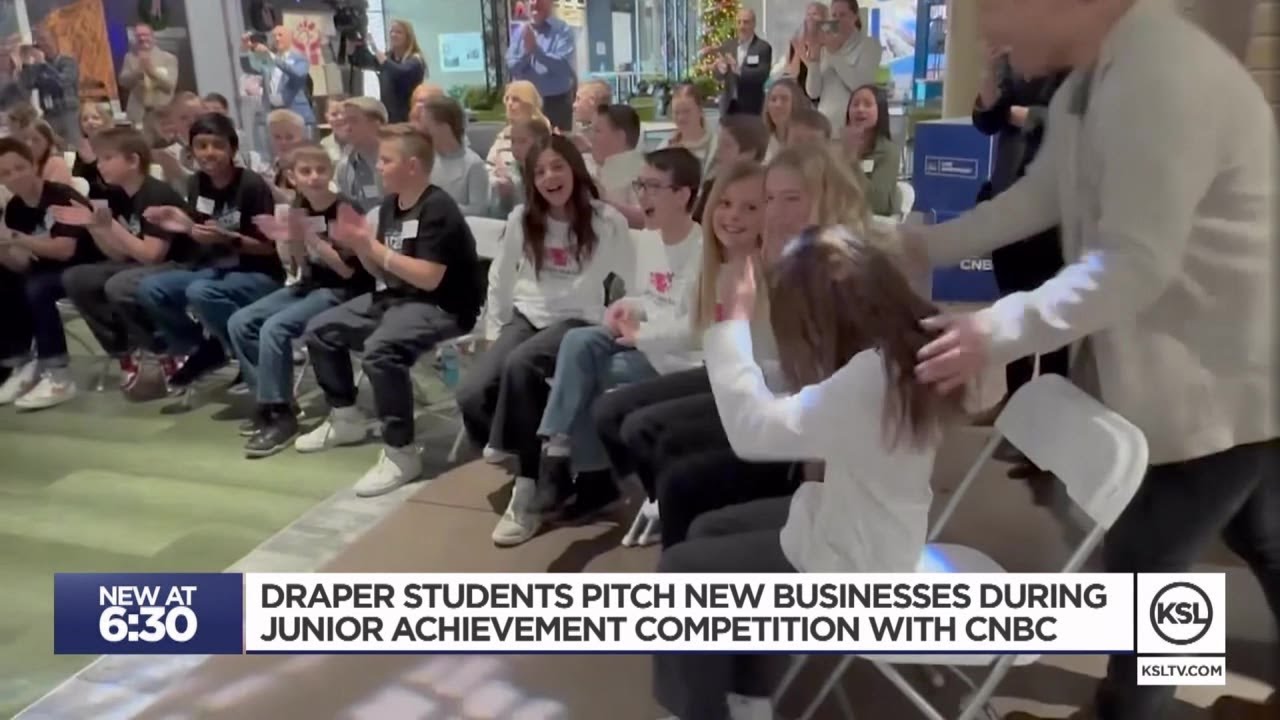 Video: Draper students pitch new businesses during Junior Achievement competition with CNBC [Video]