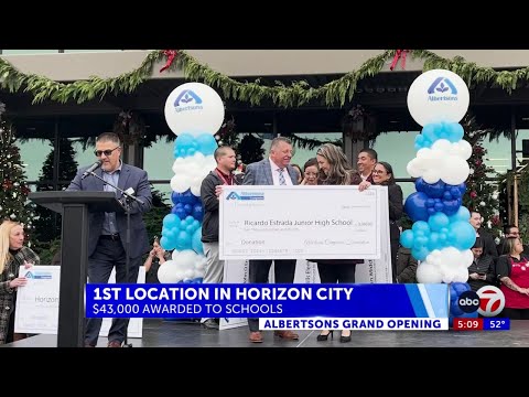 $100,000 in community grants awarded at Albertsons grand opening in Horizon City 3 [Video]