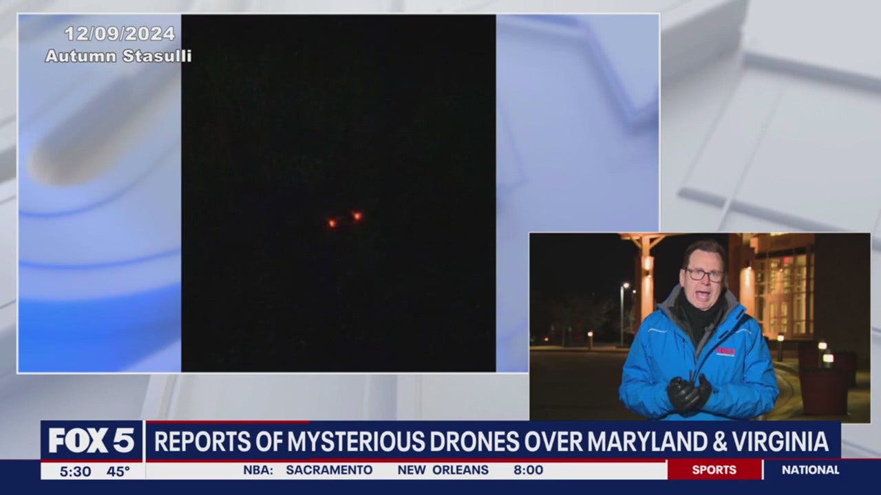 Mysterious drones spotted in Maryland; officials investigating [Video]