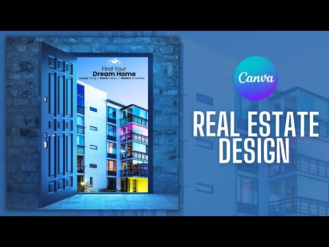 Real Estate Banner Design in Canva | Real Estate Poster [Video]