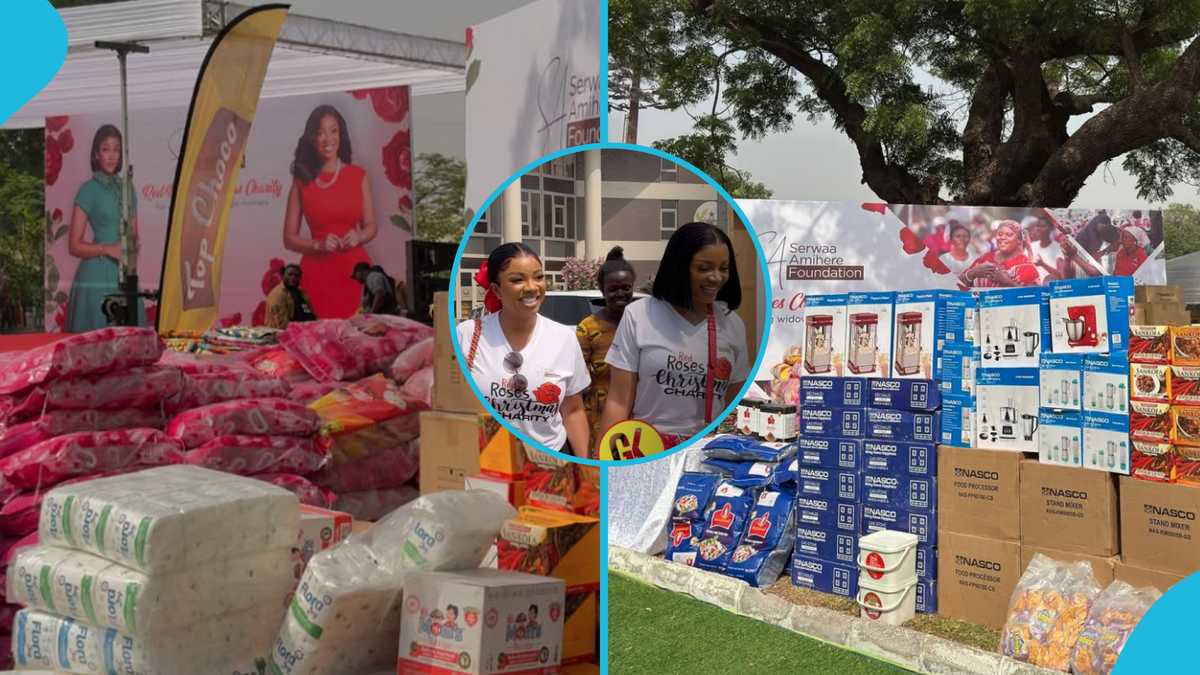 Serwaa Amihere Donates Electrical Appliances, Food Items, Toiletries And More To Widows [Video]