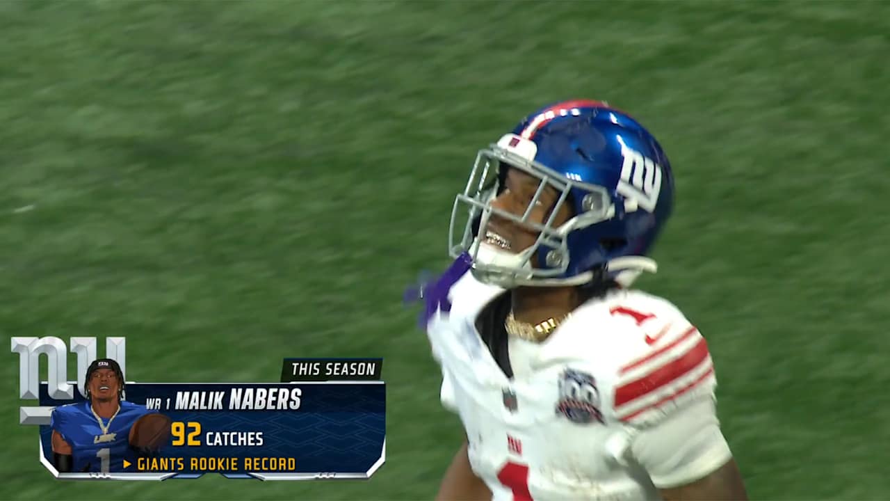 The catch that gave Malik Nabers the Giants’ rookie record [Video]