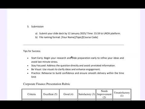 GFIN5123 CORPORATE FINANCE [Video]