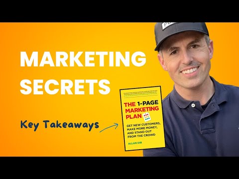 The 1-Page Marketing Plan Summary: Marketing Secrets from Alan Dib 🚀 for Entrepreneurs [Video]