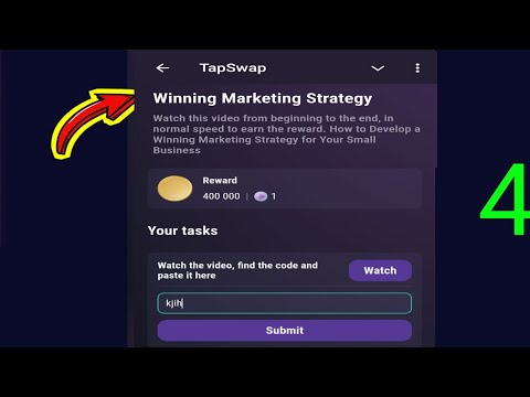 Winning Marketing Strategy | Tapswap Code | How to Develop a Winning Marketing Strategy for Business [Video]