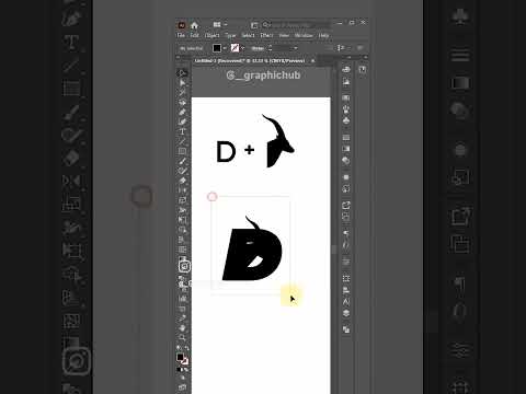 D + 🐐 Concept in Adobe Illustrator 🎨✏️ |  @__graphichub [Video]