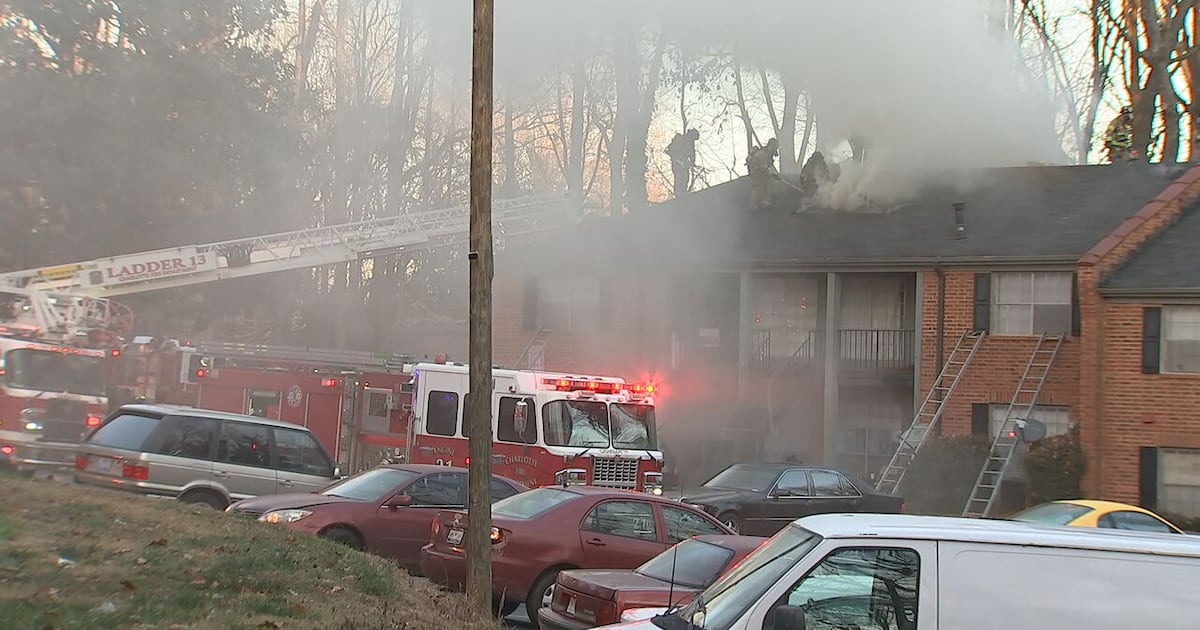 Crews battle 2-alarm fire at northwest Charlotte apartment complex  WSOC TV [Video]