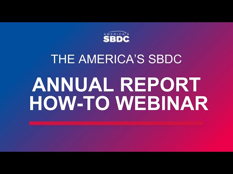 Annual Report Webinar How To [Video]