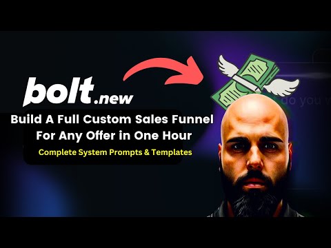 Watch Me Build A Full Sales Funnel & System with Bolt A.I. [Video]