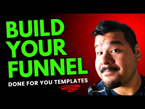 Build a Sales Funnel With These Done For You Templates! [Video]