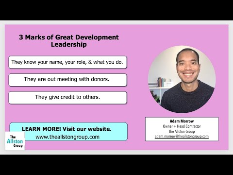 The Biggest Indicator of Fundraising Success? Great Leadership | Development Tips and Tricks [Video]