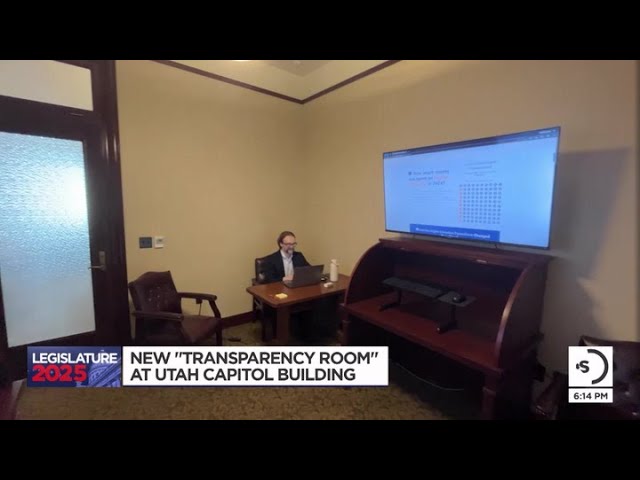 Video: New Transparency Room debuts at Utah Capitol building during first day of legislative session [Video]