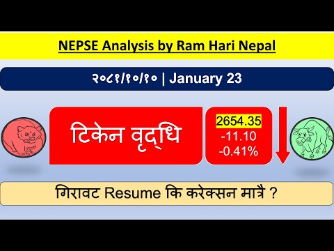 2081.10.10 | Nepse Daily Market Update | Stock Market Analysis by Ram Hari Nepal [Video]