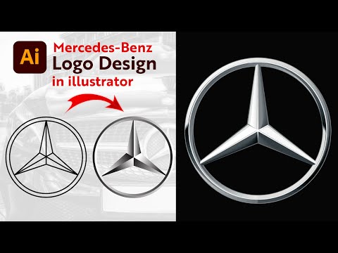 Mercedes Benz Logo Design in Adobe Illustrator | Mercedes-Benz Car Logo | Adobe Illustrator [Video]